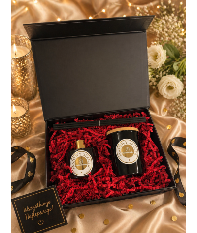 zestaw prezentowy świeca Glamour 150g i dyfuzor zapachowy 100 ml